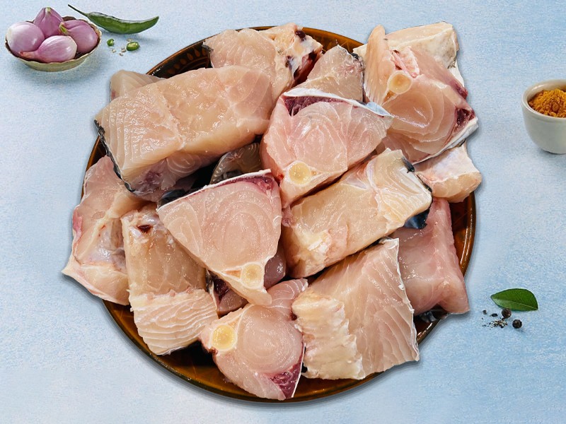 River Rui Fish Curry Cut Include Head Pieces (Size: 2kg)  কাটা-বাছা সকল উচ্ছিষ্ট বাদ দিয়ে রেডি টু কুক (পুরো ২কেজি মাছ)