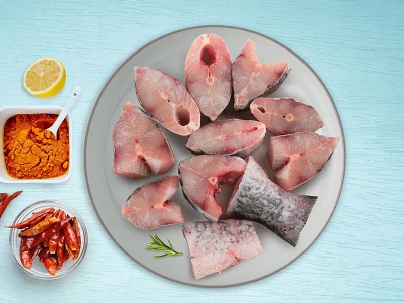 Deshi Rui Fish Stacks Include Head Pieces (Size: 1kg)  কাটা-বাছা সকল উচ্ছিষ্ট বাদ দিয়ে রেডি টু কুক (পুরো ১ কেজি মাছ)