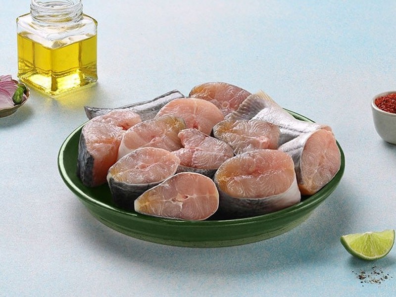 River Ayer Fish Steaks Without Head Pieces (Size: Small 3pcs)

সম্পূর্ণ কাটা-বাছার পর সকল উচ্ছিষ্ট বাদ দিয়ে পরিস্কার পরি